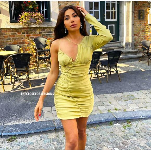 ZARA BLOGGER FAVE!!! Short Asymmetric Dress NWT LAST ONE!!! - Picture 7 of 16